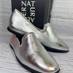 Naturalizer Women’s Metallic Slip-On Loafers Leather